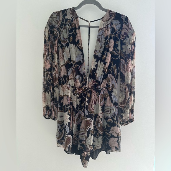 Zimmermann silk Long Sleeve romper